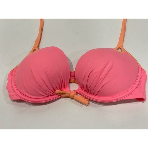 Victoria's Secret pink‎ and Orange Bikini Swim top size 36C - Picture 2 of 7